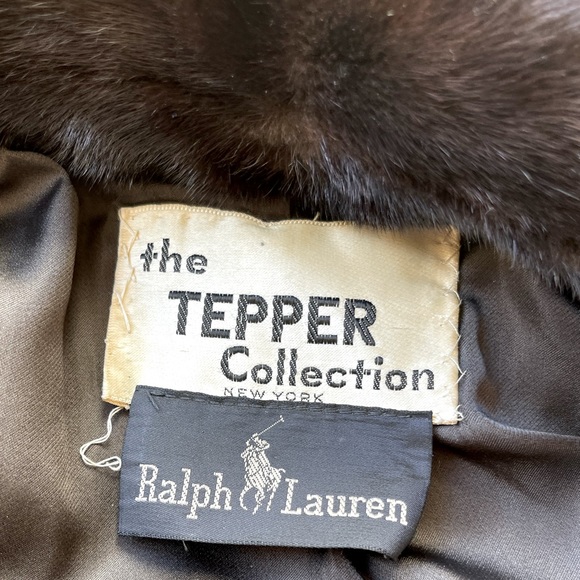 RALPH LAUREN by THE TEPPER COLLECTION NEW YORK Vtg Mahogany Mink Long Coat Nice! - Picture 2 of 14